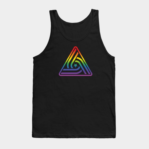 Alien Tricentennial Logo (rainbow effect) Tank Top by GraphicGibbon